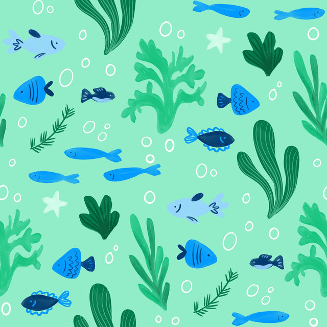 Fish and Coral — Green