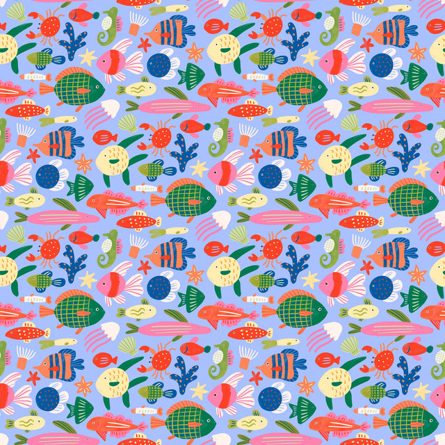 Colourful Reef Creatures — Blue