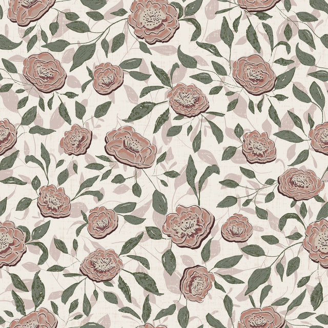 Velvet Remains, vintage floral — Pink
