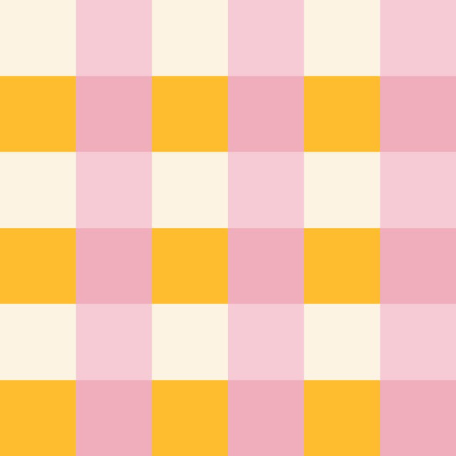 Elisabeth classic Gingham — Pink and Yellow