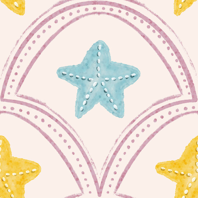 Cameo Pink & Blue & Golden Ochre