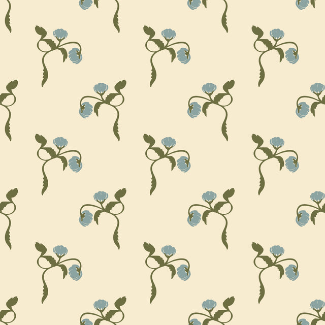 Cream & Dusty Blue