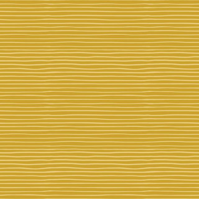 Thin Hand Drawn Stripes — Yellow Ochre