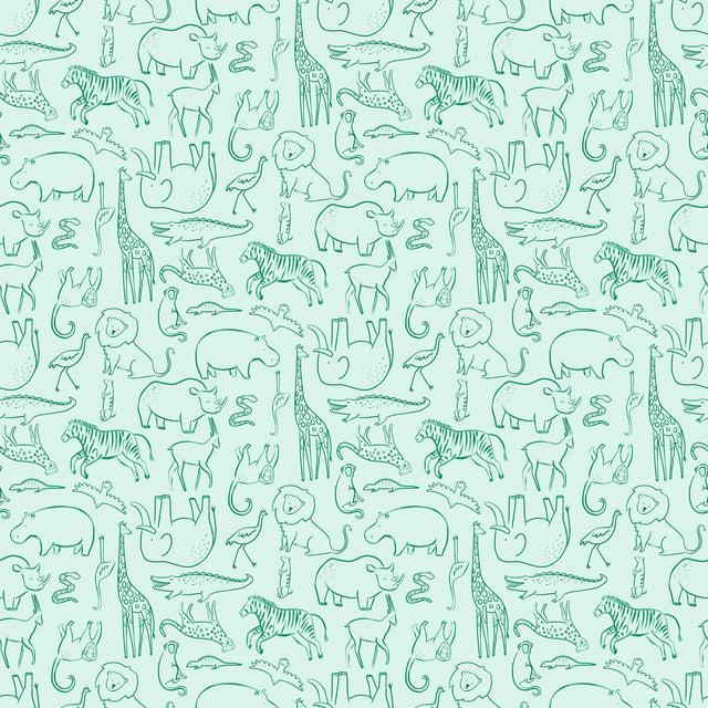 Safari Animal Outline — Green