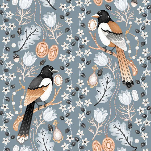 Greedy Magpies — Slate Blue